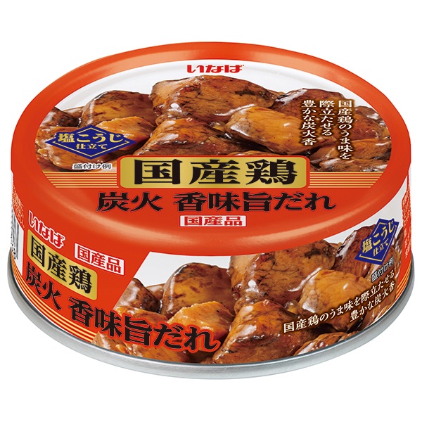 いなば食品 国産鶏 炭火香味旨だれ 65g缶×24個入|缶詰 缶詰め 国産 焼き鳥 とり 鶏肉 たれ
