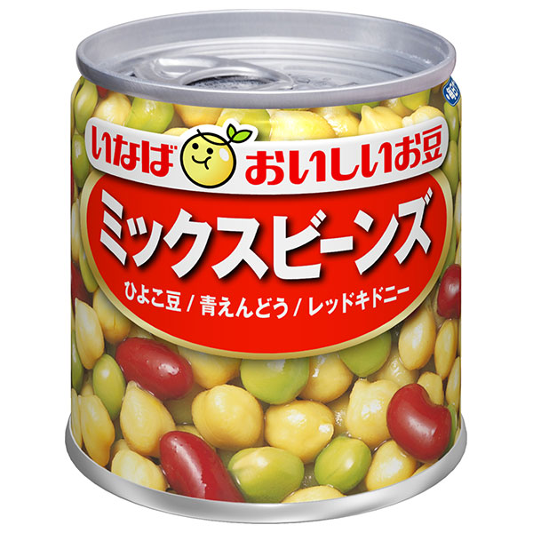 いなば食品 ミックスビーンズ 110g×24個入|缶 缶詰 三種混合 まめ 食物繊維