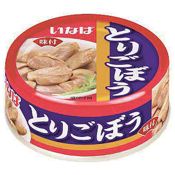 いなば食品 とりごぼう 75g×24個入|缶詰 缶 鶏肉 牛蒡 味付