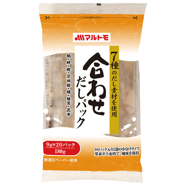 マルトモ 合わせだしパック (9g×10袋)×2袋×15袋入|一般食品 調味料 出汁 ティーパックタイプ