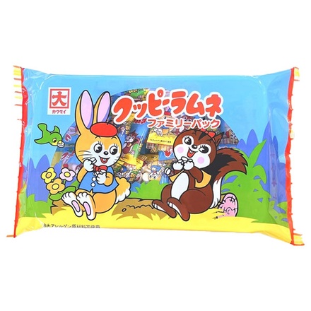 カクダイ製菓 クッピーラムネ ファミリーパック 100g×12袋入×(2ケース) メーカー 問屋直送|ラムネ ラムネ菓子 クッピーラムネ お菓子
