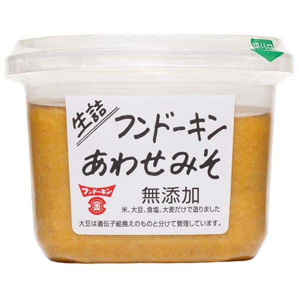 フンドーキン 生詰 あわせみそ 無添加 850g×6個入|味噌 無添加 みそ 合わせ味噌 調味料