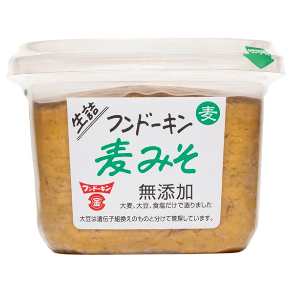 フンドーキン 生詰 麦みそ 無添加 850g×6個入|味噌 無添加 みそ 麦味噌 麦みそ 調味料