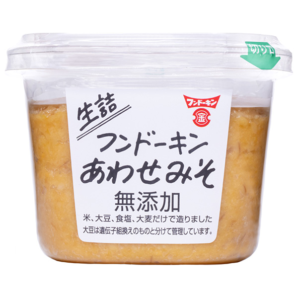 フンドーキン 生詰 あわせみそ 無添加 500g×6個入|味噌 無添加 みそ 合わせ味噌 調味料