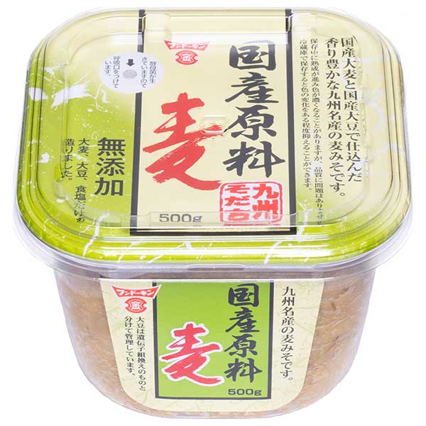 フンドーキン 国産原料 麦 500g×6個入×(2ケース)|味噌 みそ 合わせ味噌 調味料 麦みそ