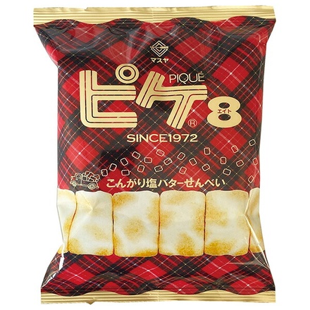 マスヤ ピケエイト 57g×20袋入|お菓子 おつまみ せんべい 袋 米菓 塩バター ロングセラー バター コク サクサク