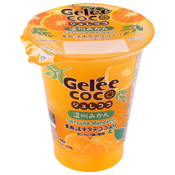 和歌山産業 ジュレココ 温州みかん 160g×12個入|お菓子 おやつ みかん オレンジ 果汁 ゼリー