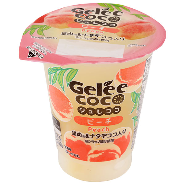 和歌山産業 ジュレココ ピーチ 160g×12個入|お菓子 おやつ もも 桃 果汁 ゼリー
