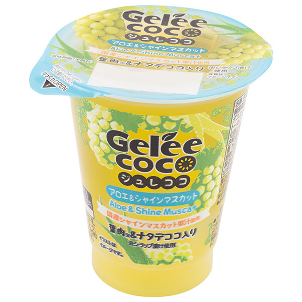 和歌山産業 ジュレココ アロエ&シャインマスカット 160g×12個入|お菓子 ゼリー おやつ フルーツゼリー マスカット