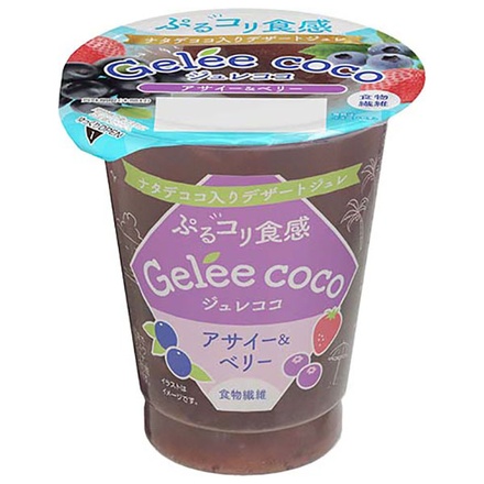和歌山産業 ジュレココ アサイー&ベリー 160g×12個入|お菓子 ゼリー おやつ フルーツ アサイー ベリー
