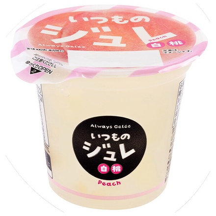 和歌山産業 いつものジュレ 白桃 135g×12個入|お菓子 おやつ 白桃 ジュレ 果汁 ゼリー 果肉 デザート 蔵王高原農園 果肉入り