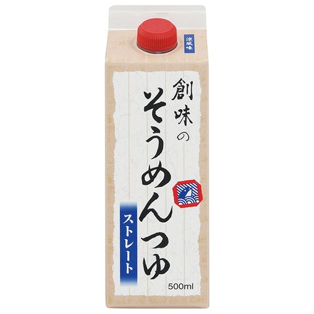 創味食品 創味のそうめんつゆ 500ml紙パック×6本入|調味料 つゆ 希釈用 めんつゆ ストレート