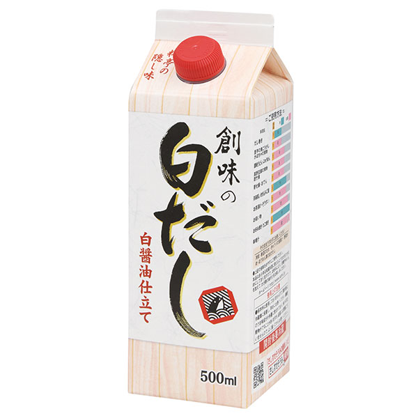 創味食品 創味の白だし 500ml紙パック×6本入|一般食品 調味料 つゆ 白だし 希釈用 500ml
