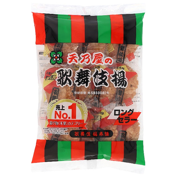 天乃屋 歌舞伎揚 11枚×12袋入|お菓子 おつまみ・せんべい 揚げせんべい