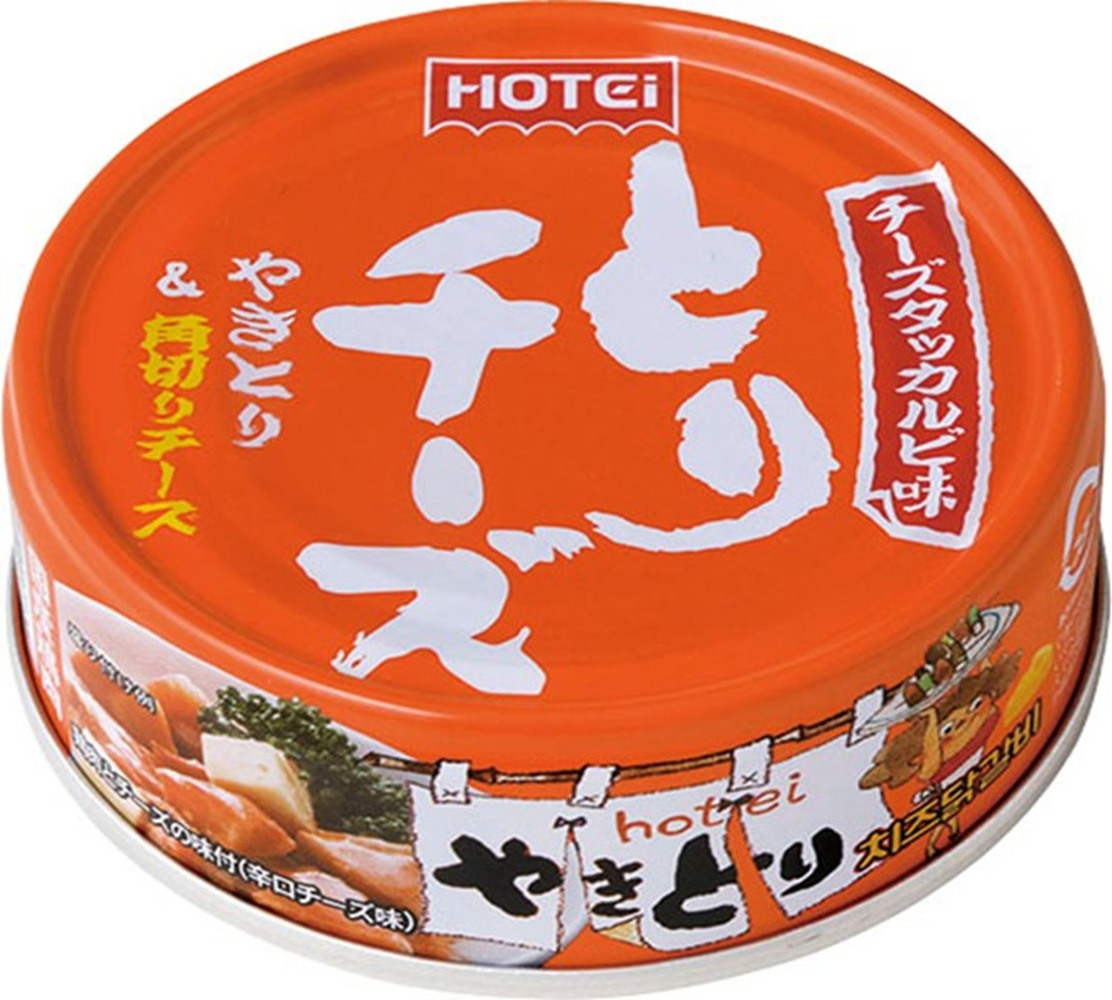 ホテイフーズ とりチーズ チーズタッカルビ味 70g×24個入×(2ケース)|缶詰 缶 やきとり おかず 保存食 惣菜