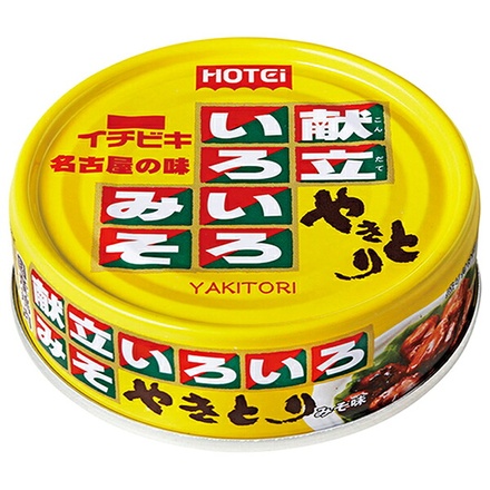 ホテイフーズ やきとり 献立いろいろみそ 75g×24個入|缶詰 缶 焼鳥 焼き鳥 焼きとり おかず 味噌だれ 焼き鳥惣菜 和風味付け