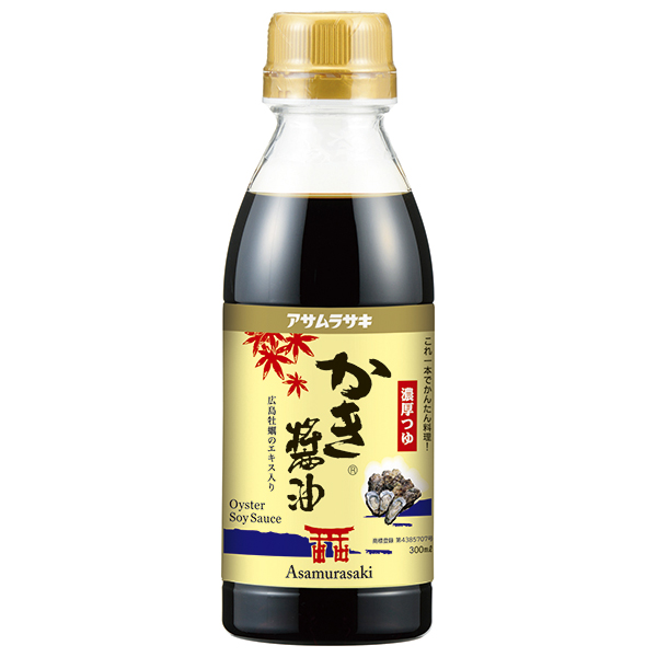 アサムラサキ かき醤油 300ml×12本入|調味料 しょうゆ 牡蠣 濃厚つゆ