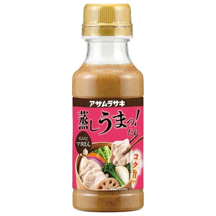 アサムラサキ 蒸しうまっ!だれ にんにくマヨぽん 250g×12本入|調味料 タレ ぽん酢 たれ コク旨 簡単 時短レシピ 蒸し野菜 ニンニク マヨネーズ