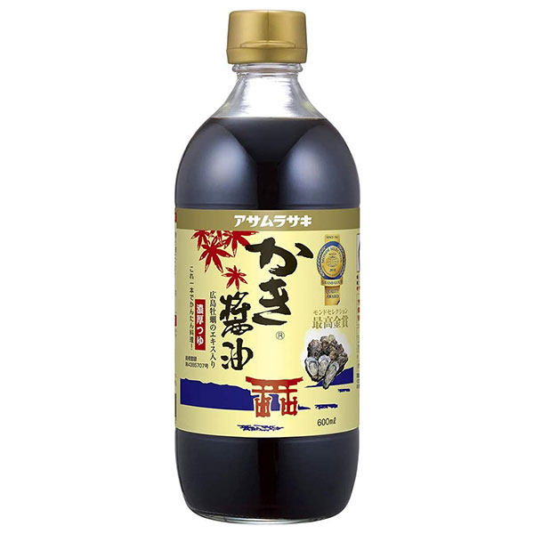アサムラサキ かき醤油 600ml×12本入|調味料 しょうゆ