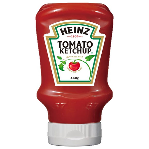 ハインツ トマトケチャップ 逆さボトル 460g×10本入|トマトケチャップ ケチャップ 調味料 HEINZ