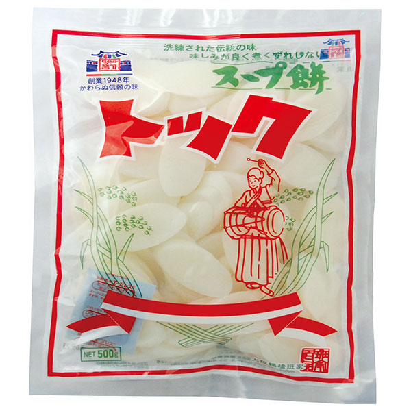 徳山物産 トック スープ餅 500g×10袋入×(2ケース)|一般食品 韓国 伝統食材 餅
