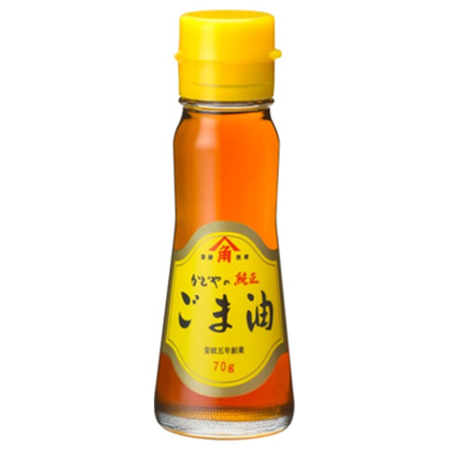 かどや製油 金印純正ごま油 70g×10本入|一般食品 調味料 胡麻油