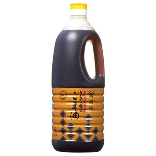 かどや製油 銀印ごま油 濃口 1650g×6本入|一般食品 調味料 胡麻油