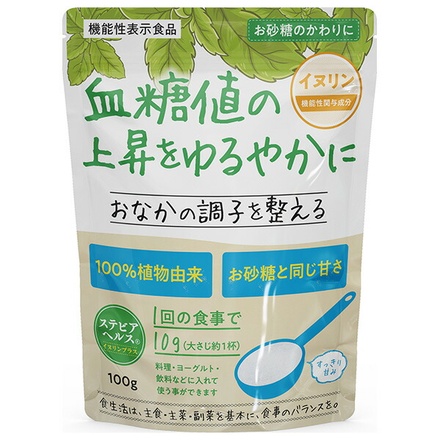 日本リコス ステビアヘルス イヌリンプラス 100g袋×6袋入×(2ケース)|嗜好品 甘味料 調味料 低カロリー