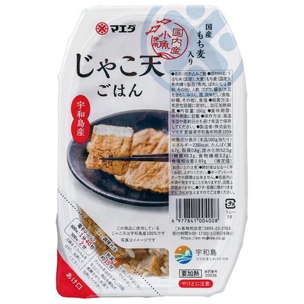 マエダ じゃこ天ごはん 160g×12個入|レトルト パックごはん 炊き込みご飯 アレンジ 簡単 時短 美味しい 保存食 もち麦入り 魚 じゃこ天
