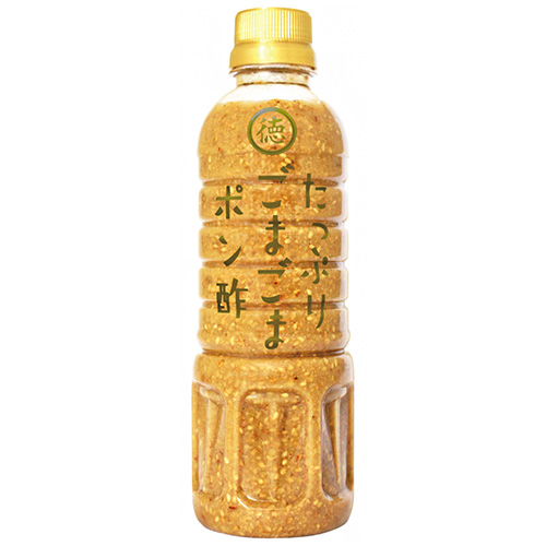 徳島産業 たっぷりごまごまポン酢 400mlペットボトル×12本入|ごまぽん ポン酢 ポンズ ぽんず ぽん酢 ゴマ