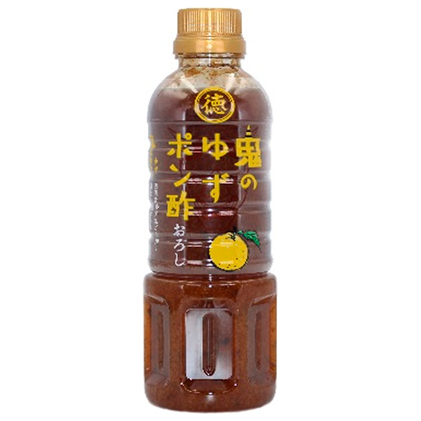 徳島産業 鬼のゆずポン酢 おろし 400mlペットボトル×12本入|ポン酢 ぽんず ぽん酢 柚子 大根おろし