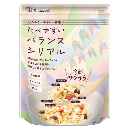 日本食品製造 日食 たべやすいバランスシリアル 190g×4袋入|嗜好品 栄養 食物繊維 鉄分 乳幼児 インスタント 離乳食