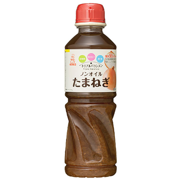 ケンコーマヨネーズ トリプルバランス ノンオイル たまねぎ 500ml×12本入|調味料 ドレッシング オニオン 玉ねぎ タマネギ 玉葱