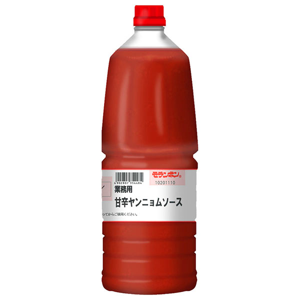 モランボン 業務用 甘辛ヤンニョムソース 2.1kg×2本入|調味料 タレ 甘辛 ヤンニョム ソース