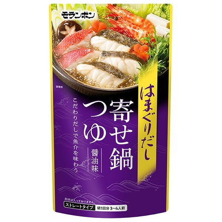 モランボン はまぐりだし 寄せ鍋つゆ醤油味 750g×10袋入|調味料 ストレート 鍋スープ はまぐりだし 冬鍋おすすめ 和風鍋レシピ 鍋用つゆ人気