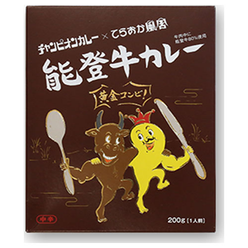 チャンピオンカレー チャンピオンカレー×てらおか風舎 能登牛カレー 200g×24箱入|一般食品 カレー レトルト 中辛