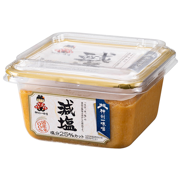 神州一味噌 減塩 300g×8個入|味噌 みそ ミソ 調味料