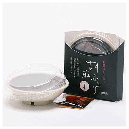 大覚総本舗 和風ブランマンジェ 胡麻ふるり 黒胡麻 (生菓子80g・黒蜜10g)×40個入|和三盆 スイーツ ブラマンジェ ごま