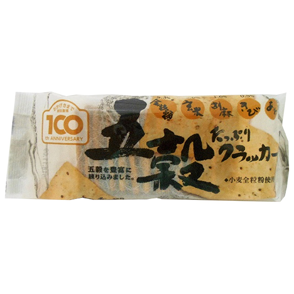 前田クラッカー 五穀たっぷりクラッカー 11枚×10袋入 メーカー 問屋直送|クラッカー おかし 五穀 菓子 玄米 胡麻 きび あわ