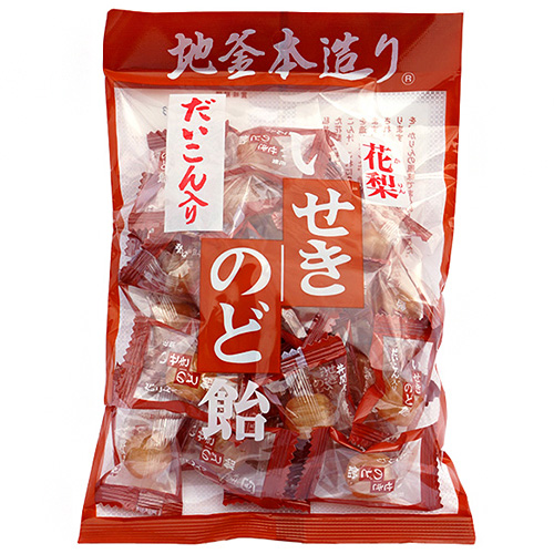 井関食品 だいこん入 かりんのど飴 100g×10袋入 メーカー 問屋直送|飴 のど飴 キャンディ
