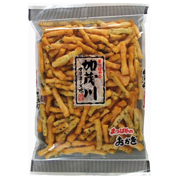 まつばや 加茂川 135g×10袋入 メーカー 問屋直送|お菓子 おつまみ おかき マヨネーズ味