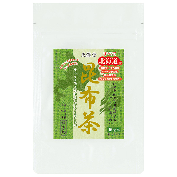 天保堂 北海道 昆布茶 60g×6袋入|昆布茶 インスタント お茶 嗜好品