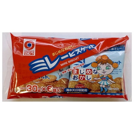 野村煎豆加工店 ミレービスケット 小袋 6袋×10入 メーカー 問屋直送|お菓子 ビスケット クッキー おかし ノムラ NOMURA ミレービスケット 高知県 名物