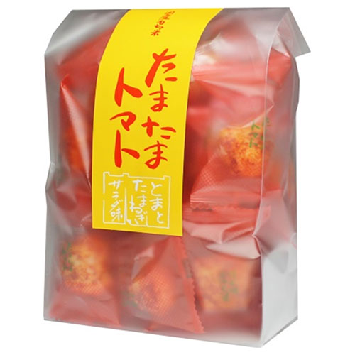 森白製菓 たまたまトマト 54g×12袋入 メーカー 問屋直送|お菓子 米菓 あられ とまと
