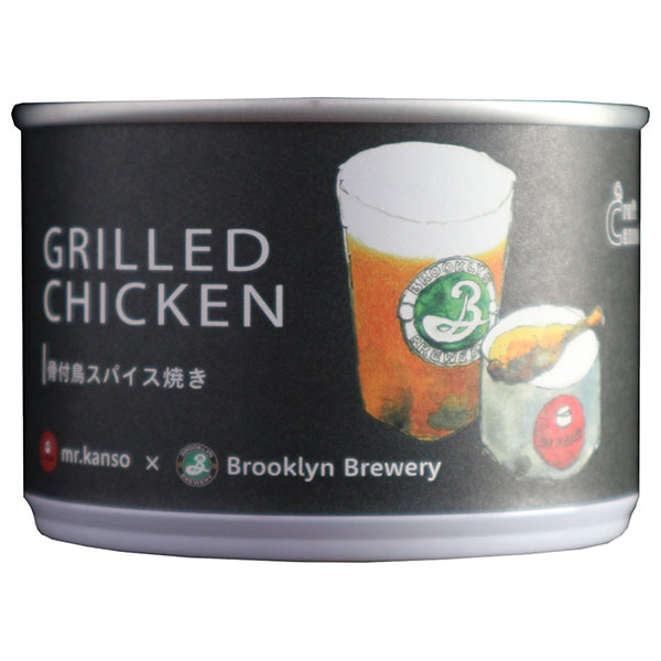 CB・HAND 骨付き鶏スパイス焼き(グリルドチキン缶) 110g缶×12個入|一般食品 缶詰 手羽元