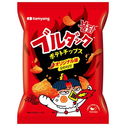 三養ジャパン ブルダック ポテトチップス オリジナル味 55g×20個入|ブルダック ポテトチップス