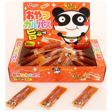 ヤガイ おやつカルパス 旨辛味 3g×30本入|お菓子 おつまみ ドライソーセージ カルパス