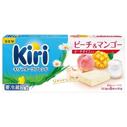 伊藤ハム キリ フルーツブレンド ピーチ&マンゴー 81g×12個入 メーカー 問屋直送|チーズ キリ フルーツ