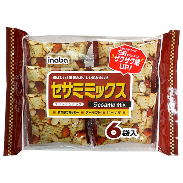 稲葉ピーナツ セサミミックス 6袋×12袋入×(2ケース)|お菓子 菓子 おかし ミックス