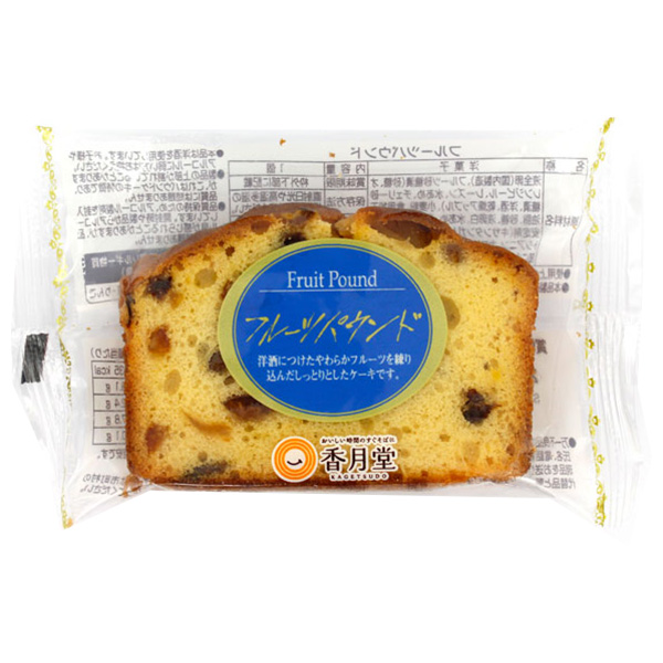 香月堂 フルーツパウンド 1個×6袋入|お菓子 おやつ パウンドケーキ 洋菓子 フルーツケーキ
